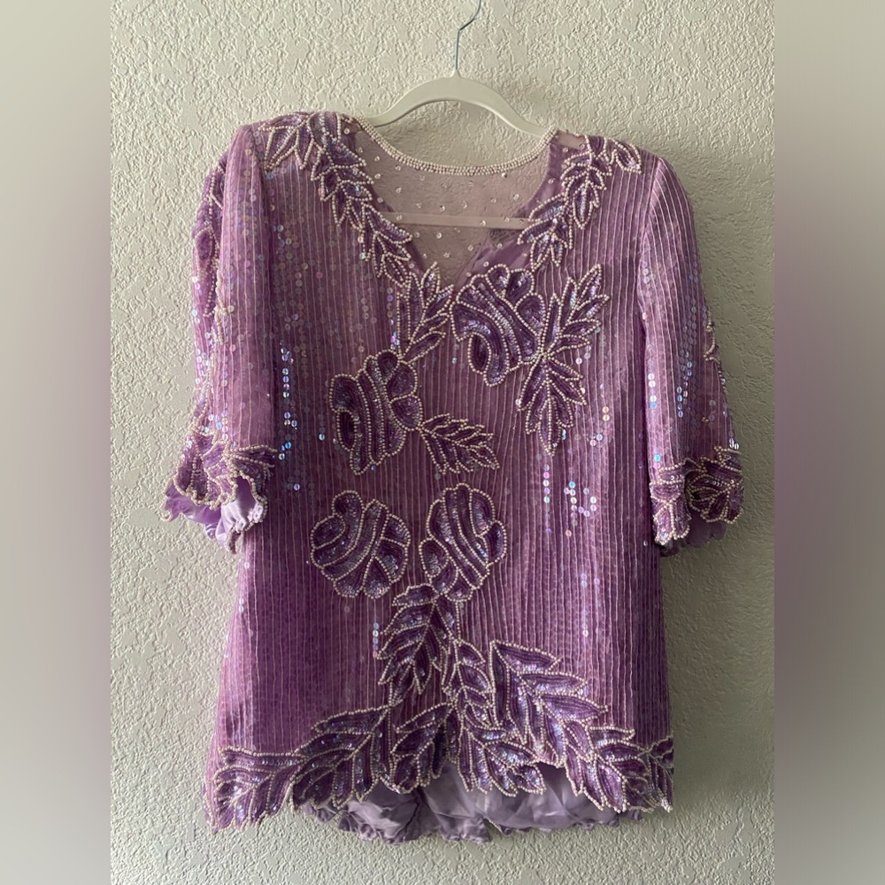 Creative touch 100% silk blouse